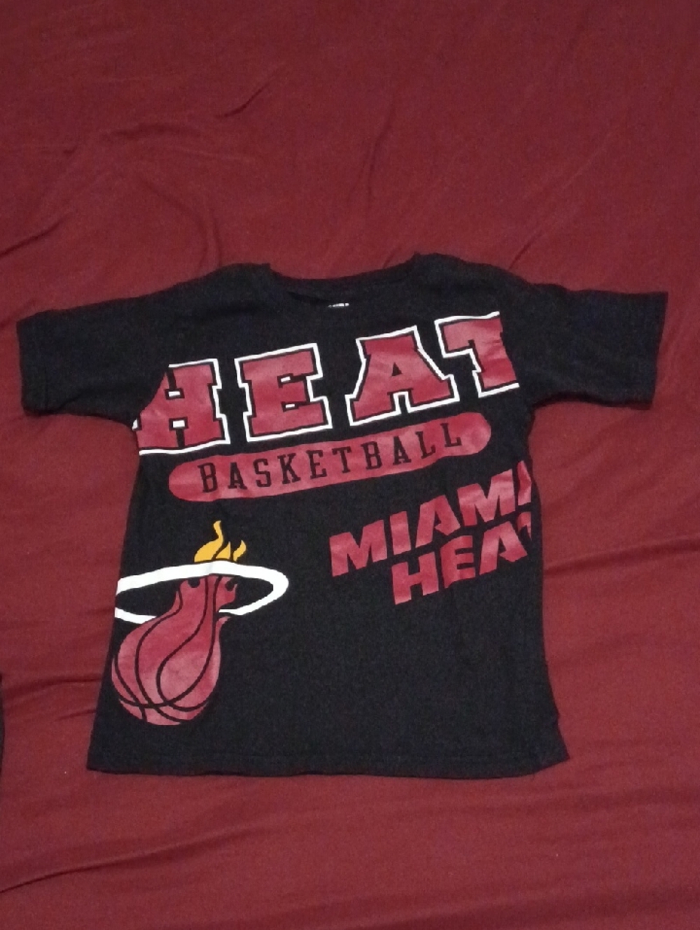 Miami Heat Tee Shirt Top For Kids Size 5